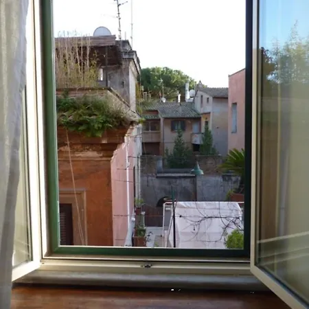 View Of The Rooftops Of Trastevere 로마
